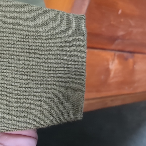 YOUNG FASHION* decorative zip front lightweight collared long sleeved cardigan - Picture 3 of 7